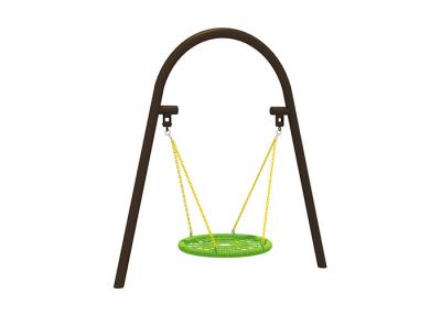 China Garden 100cm Kids Play Swing Set With Round Swing Seat for sale