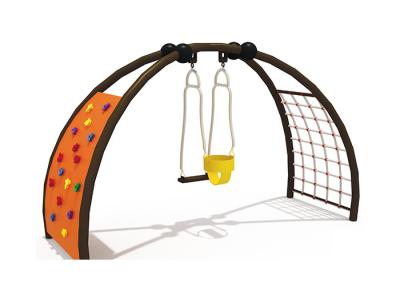 China Climbing Frame ASTM Plastic Swing Sets For Child for sale