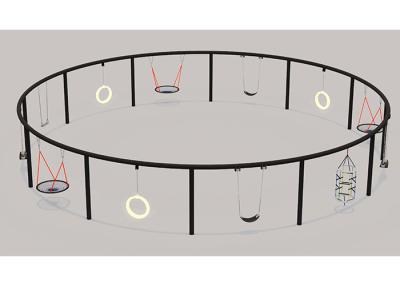 China Vertrauliches Schwingen LLDPE EN71 Kinderim freien mit Rahmen zu verkaufen