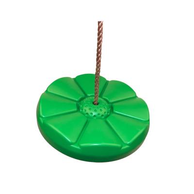 China Green Outdoor 1.46 Pounds Disc Tree Swing With Pe Rope for sale