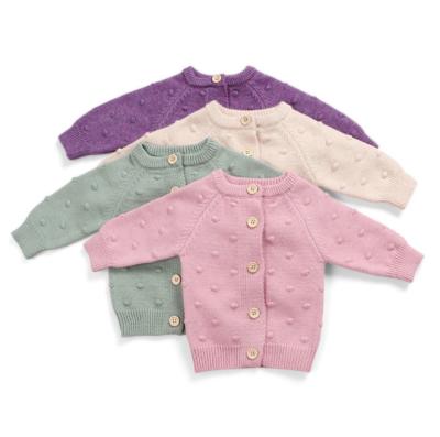 China Anti-pilling anti-pilling Autumn Baby Infant Toddle Girl knitted long clothes Autumn Toddler Girl Top sleeve Sweater for sale