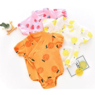 China Safe/Breathable/Washable/Durable Toddler Infant Gril Baby Summer Cotton Sleeve Shorts Overalls Kimono & Boy Safe/Breathable/Washable/Durable Onesie With Snap for sale