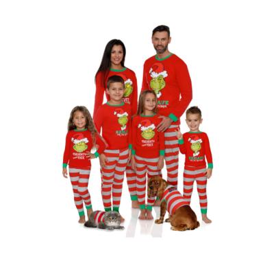 China 2021 Christmas Viable Family Cotton Pajamas Matching Outfits Women Kids Children Clothing Pajamas Sleepwear Suit Set for sale