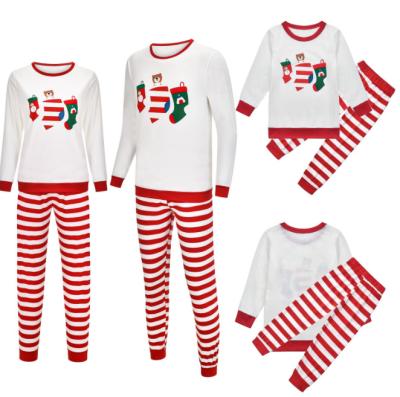 China 2021 Winter Autumn Matching Christmas Family Pajamas Teams Women Baby Kids Sleepwear Suit Viable Set Clothing Pajamas for sale