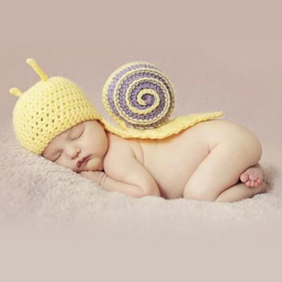 China Breathable Newborn Snail Babies Photo Hook Costume Infant Photography Props Outfit Clothes for sale