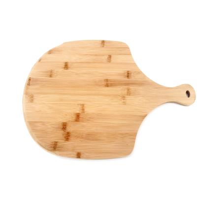 China Sustainable Premium Natural Bamboo Pizza Skin Pizza Cutter Paddle Cutting Board for sale