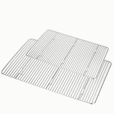 China Barbecue Food Grade Metal Rack Stainless Steel Rack 304 Quarter Fit Sheet Pan Cooling Outdoor for sale