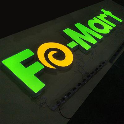 China Buildings Cafe Signage 3D Store Front Outdoor Led Signage Channel Letter Cafe Sign for sale