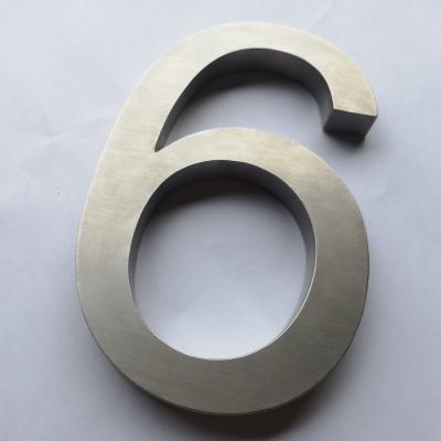 China Buildings Metal House Numbers And Hotel Room Door Stainless Steel Letters Sign for sale