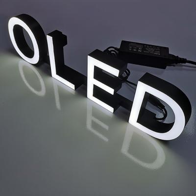 China Buildings Led Luminous Epoxy Resin Advertising Word Letter Signs For Car Shop for sale