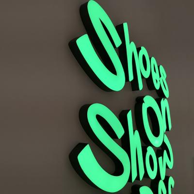 China Frontlit Epoxy Resin Buildings Customized Signage Resin Alphabet Colorful 3D Letter Led Logo Signs for sale