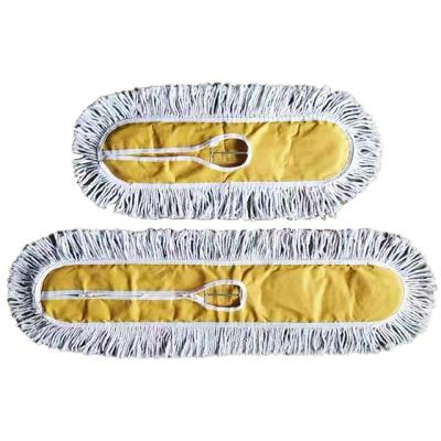 China Sustainable Broom Flat Head Refill Cotton Broom Cleaning Head For Cleaning Brooms for sale