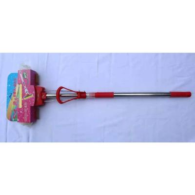 China Sustainable Telescopic Double Pole Sponge Broom Roller Pva Broom for sale