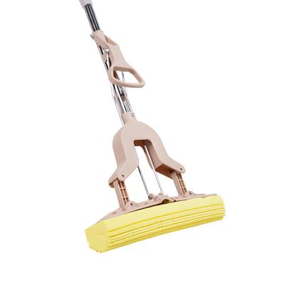 China Sustainable Household Cleaning Tools Rod Trapeador Mob Aluminum Handle Super Telescopic Sponge Brooms Floor Cleaner Pva Broom for sale