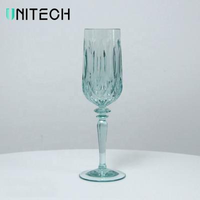 China Custom Disposable Plastic Glass Tumbler Unbreakable Champagne Glass Wedding Champagne Flute Red Wine for sale