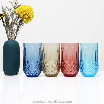 China Plastic Wine Glass Tumbler Cup Plastic Juice Beer/Tumbler Drinks Hot Cocktail Cup for sale