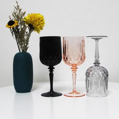 China Glassware Plastic Wine Glass Drinkware Cup Glass Cup Set Manufacturer Custom Acrylic Crystal Goblets Cups Wholesale Drinking Wine Glass Tumbler for sale