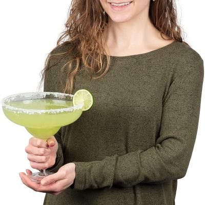 China Plastic Wine Glass Tumbler Cup 45oz Big Fish Bowl Margarita Cocktail Glass Cup Factory for sale