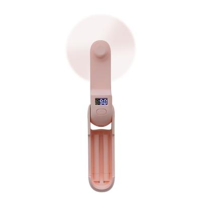 China 2021 new small hotel fan, USB charging treasure, pocket handheld mini student folding silent fan for sale