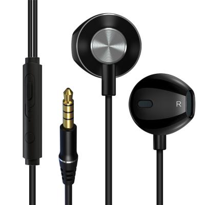 China Hot-selling In-ear metal heavy bass headphones, wire-controlled mobile phone and universal computer music earphones for sale