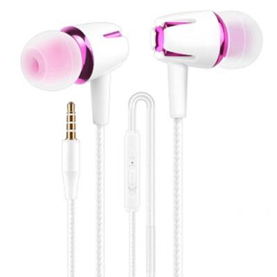 China 2021 New Universal In-Ear Headset In-ear Subwoofer Call Wired Sports Tuned Cable Earplugs for sale