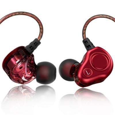 China brand new universal headphones 3.5mm coil dual-motion in-ear in-ear portable computer sports wire-controlled headset for sale