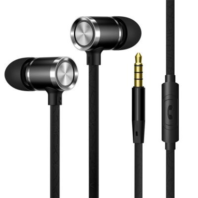 China In-Ear Metal In-Ear Heavy Bass 3.5mm Wire Controlled Headphones For Mobile Phones And Computers, General Sports Headphones for sale