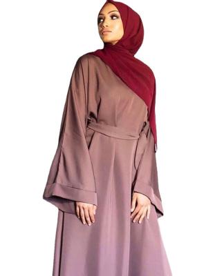 China Arab Jalabiya Solid Color Hemp Emirates Muslim Clothing Wholesale Canvas Kaftan Long Maxi Islamic Dress From Turkey for sale