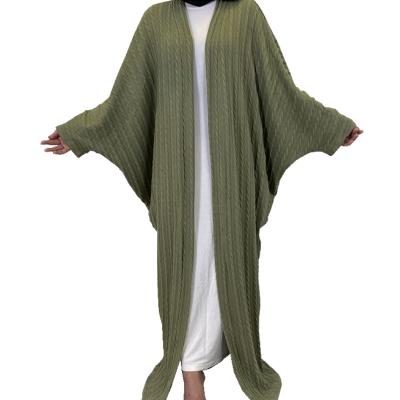 China Sweater designs latest 2022 for islamic coat in free size and 4 colors choice sweater robe women muslim clothing for sale