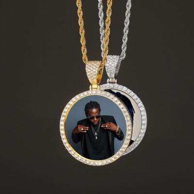 China Custom Hiphop Hip Hop Jewelry Cubic Zirconia Memory Photo Iced Out Pendants For Necklace for sale