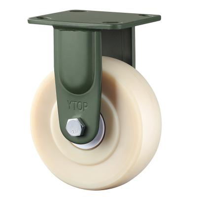 China Extra heavy duty nylon casters are used in heavy industry. The wave plate with large bearing capacity is made of manganese steel for sale