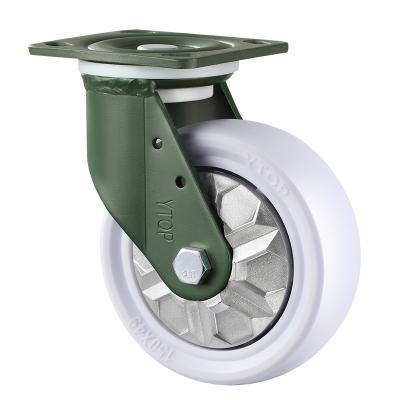 China Extra heavy duty 6 inch polypropylene caster lift 500kg wave plate is made of manganese steel for wear resistant casters for sale