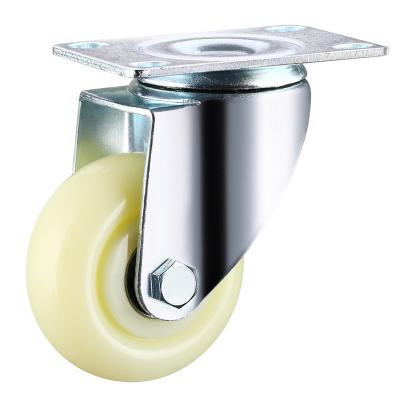 China Corrosion Resistant White Caster Inch Rigid 2.5 3 Inch 4 Inch 5 Inch Stainless Steel Swivel Nylon Caster White Nylon Wheels for sale