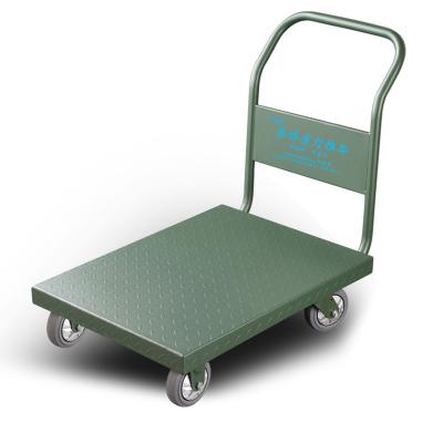 China Foldable Heavy Load Storage Cart 1 Ton Platform Truck Hand Trolley with Competitive Price for sale