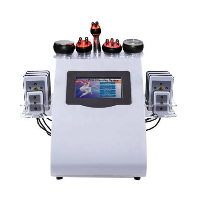 China 2019 Weight Loss Lipo Laser Cavitation RF Lipolaser Weight Reduce Slimming Machine With CE 650nm +40K +6-polar RF for sale