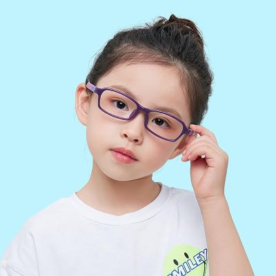 China Prescription Computer Kids Myopic Reading Glasses Eyeglasses Square TR90 For Student Anti Blue Rays Computer Glasses Ultralight Eyeglasses For Kids for sale