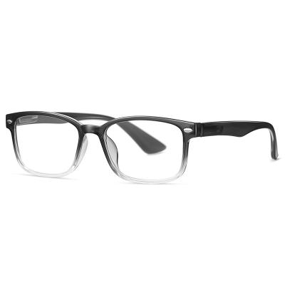 China Classic Anti Blue Light Read Cheap Plastic Eyewear Reading Glasses For Men Small Square Frames Fashionable Presbyopic Glasses for sale