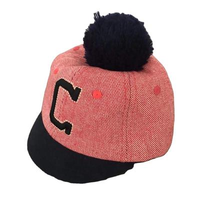 China COMMON 46CM To 52CM Size Yarn Toddler Infant Hats Custom Wool Striped Brim Baby Ball Caps And Girl Baseball Caps For Babies for sale