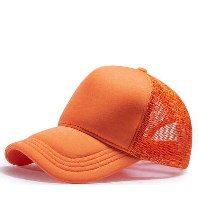 China COMMON Can Be Mixed Color / Wholesale Ten Colors 5 Panel White Quality Polyester Foam Mesh Trucker Cap Baseball Cap Golf Hat for sale