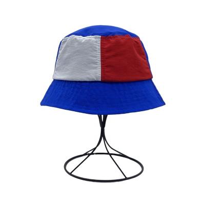 China Wholesale Custom Logo Bucket Hat Splicing Hit Color Mens Gorras Street Style, Cotton Logo Fashion Bucket Hat Manufacturer Custom Made for sale