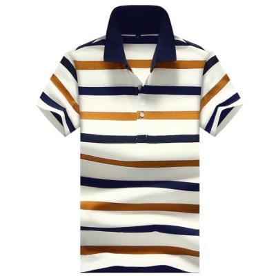 China Quality custom 100% cotton anti-pilling striated empty t-shirts polo men t-shirt sport t-shirts made in china for sale