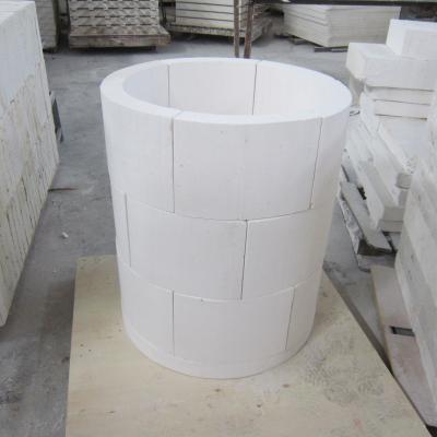 China Industrial Calcium Silicate Heat Insulation Pipes For Insulation Camber Pipe For Furnace for sale