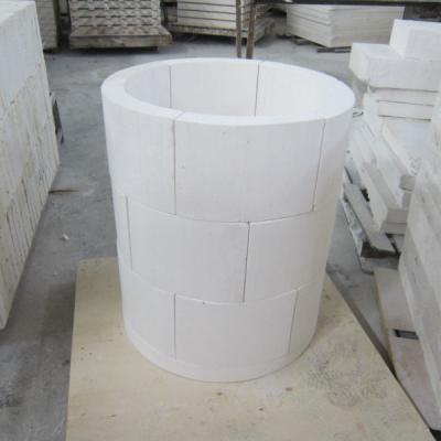 China Hotel 1100 Degree Cement Fireproof Asbestos Free Calcium Silicate Insulation Section Pipes for sale