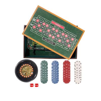 China Casino Gambling EASTOMMY Best Seller of Roulette Wheel Game Set with Chips, Felt Layout, and Rake Set for sale