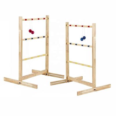 China Yard Games Outdoor Games EASTONY ET-751006 Outdoor Game Set 40 x 24 Inch Size PVC Steel Custom Wood Aims Lawn Ladder Golf Ball Throwing Game for sale