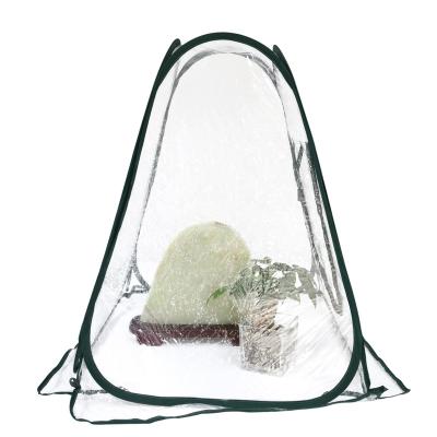 China EASTONY ET-580171 Mini Flower Plant Shelter High Quality Sturdy Flexible Easily Assembled Pop PVC Greenhouse Waterproof Windproof Cover for sale