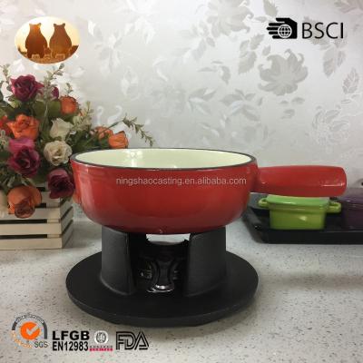 China Sustainable cast iron fondue set for sale