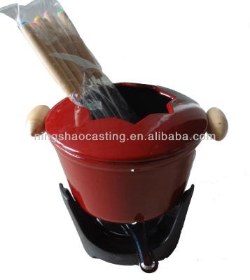 China Cast Iron Fondue Set for sale