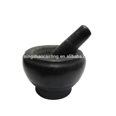 China Sustainable stone mortar and pestle with turning surface for sale