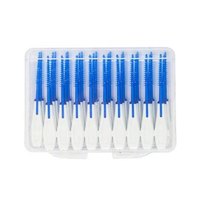 China Richsource Teeth Cleaning Stick Massage Teeth Cleaning Tool Thin Soft Flexible Silicone Rubber Interdental Brush Picks for sale